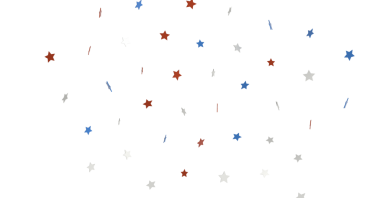 Kırmızı, Beyaz ve Mavi Yıldızlar Soyut Arkaplanı Kutluyor