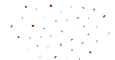 Vatansever renklere ve beyaz alana sahip soyut yıldız arkaplan çizimi