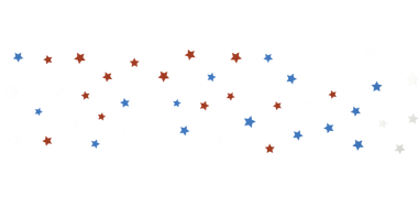 Beyaz Arkaplanda Kırmızı, Beyaz ve Mavi Yıldızlı Tasarım, Kutlama Konsepti