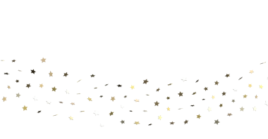 Beyaz Arkaplanda Altın Yıldız Konfeti: Kutlama Kavramı