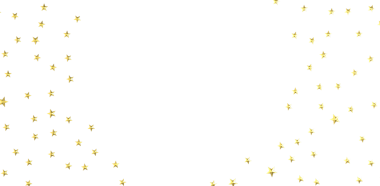 Beyaz arka plandaki altın yıldızlar şenlikli kutlamalar ya da sihir yaratıyor