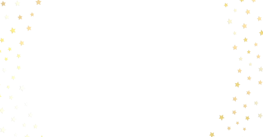 Altın yıldız sınırı, mükemmel beyaz arkaplan, şenlikli parti tasarım unsuru