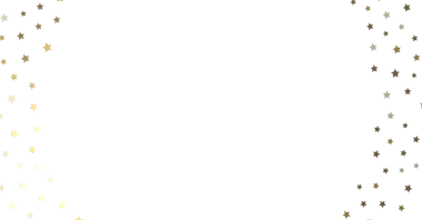 Parlayan yıldız konfeti çerçeve tasarımına karşı beyaz arkaplan