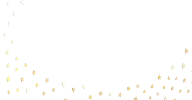 Kutlama tasarımı için beyaz arka planda altın yıldızlar