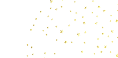 Beyaz Arkaplanda Altın Yıldızlar Dağıtıldı: Kutlama Tasarımı