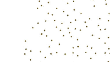 Beyaz, Şenlikli ve Kutlama Estetiği Üzerine Altın Yıldız Arkaplanı.