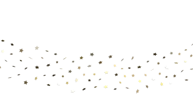 Beyaz Arkaplan Karşısında Soyut Altın Yıldız Konfeti