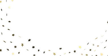 Beyaz Arkaplanda Altın Yıldız Konfeti, Kutlama Konsepti