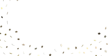 Kutlamalar ve Kutlamalar İçin Beyaz Arkaplanda Altın Yıldız Konfeti