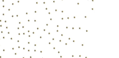 Beyaz arka planda altın yıldız konfetisi, kutlama ve soyut tasarım