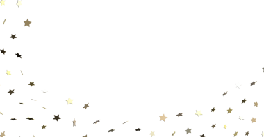 Kutlama ve Neşeli Anlar İçin Beyaz Arkaplanda Altın Yıldız Konfeti