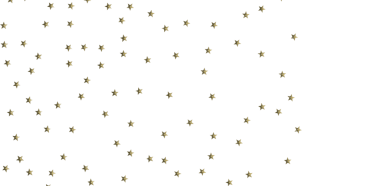 Şenlik tasarımı için beyaz arkaplana dağılan altın yıldızlar.