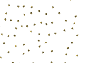 Beyaz Arkaplanda Altın Yıldız Konfeti: Kutlama Dekorasyonu