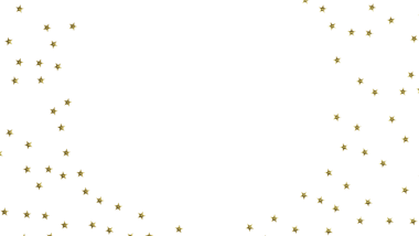Kutlama ve Neşeli Anlar İçin Beyaz Arkaplanda Altın Yıldız Konfeti
