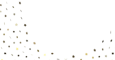 Soyut yıldız konfeti arka planı, beyaz, zarif ve modern festival tasarımı