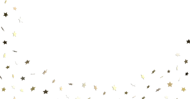 Beyaz Arkaplanda Düşen Parlayan Altın Yıldızlar - Kutlama