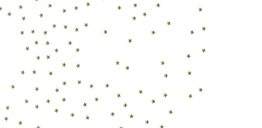 Kutlamalar için beyaz arka planda altın yıldız konfetisi