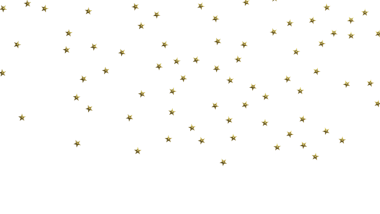 Beyaz Arkaplanda Altın Yıldız Konfeti: Kutlama ve Zarafet