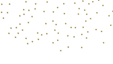Kutlama için Beyaz Arkaplanda Altın Yıldız Konfeti