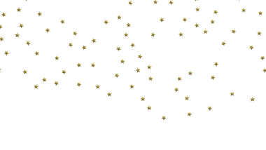 Kutlamalar ve Şenlik Tasarımları İçin Beyaz Arkaplanda Altın Yıldız Konfeti