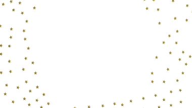 Altın yıldızlar beyaz arkaplan şenlik tasarımında sınır çerçevesini parıldatıyor