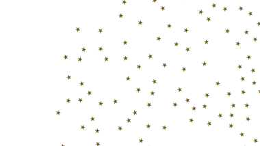 Beyaz arka planda altın yıldızlar, kutlama için tasarım