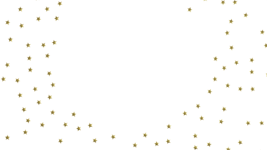 Kutlama için beyaz zemine saçılmış altın yıldızlar, şenlikli sevinç