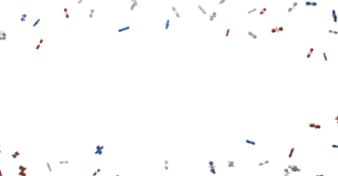 Tasarım için kopya alanı olan soyut yüzde konfeti gösterimi