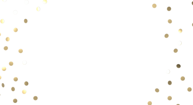 Kutlamalar ve Etkinlikler İçin Beyaz Arkaplan Karşısında Zarif Altın Konfeti Noktaları