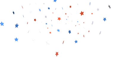 Kırmızı Beyaz ve Mavi Yıldızlar, Bağımsızlık Günü Soyut Tasarım Kutlaması