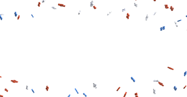 Konfeti Düşüşü: Kırmızı Beyaz ve Mavi Renklerle Neşeli Arkaplan