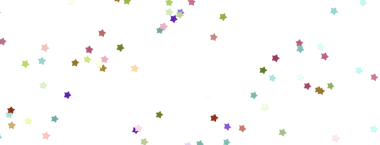 Renkli yıldız konfeti arka planı beyaz, şenlikli eğlence dekorasyonu