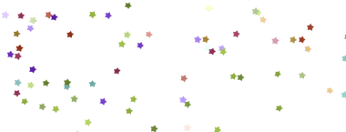 Beyaz Arkaplanda Renkli Dağılmış Yıldızlar: Kutlama Kavramı