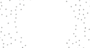 Beyaz Arkaplanda Gümüş Yıldızlar Konfeti: Kutlama Dekorasyonu