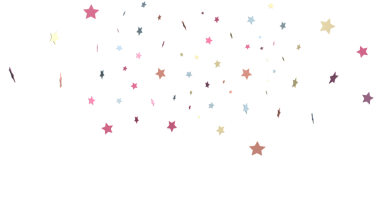 Beyaz Arkaplanda Renkli Yıldız Konfeti: Kutlama Kavramı