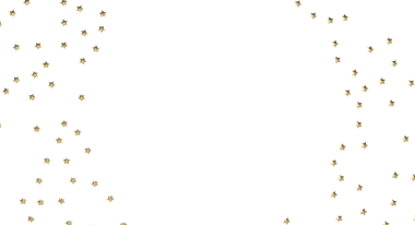 Beyaz arka planda altın yıldızlar parıldıyor, tasarım elementi kutlaması.