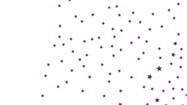 Kutlama ve Kutlama İçin Mor Yıldızlı Arkaplan