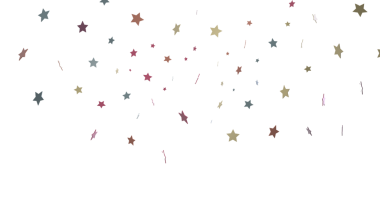 Parti, kutlamalar ve tatiller için beyazlar üzerine renkli yıldız geçmişi