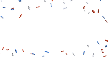 Beyaz Arkaplanda Soyut Renkli Yüzen Yüzen Semboller