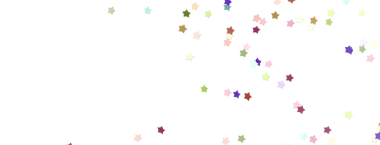 Kutlamalar için renkli yıldız konfeti arka planı, soyut ve şenlikli.