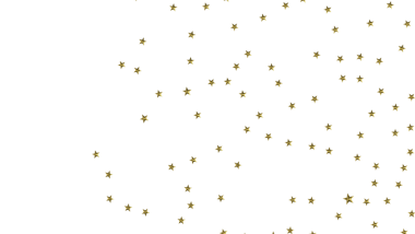 Altın Yıldız Konfeti Beyaz Arkaplan 'a Karşı Dağınık, Kutlama Kutlaması