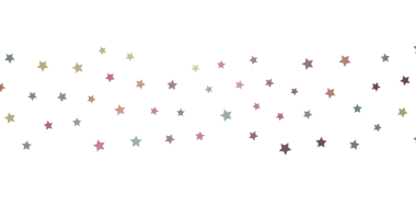 Beyaz Arkaplanda Renkli Dağılmış Yıldızlar: Kutlama Kutlaması Konsepti