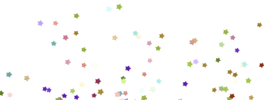 Renkli Yıldız Konfeti Kutlama İçin Beyaz Arkaplanda Düşüyor