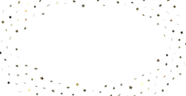 Kutlama İçin Beyaz Arkaplan Çerçevesinde Altın Yıldız Konfeti