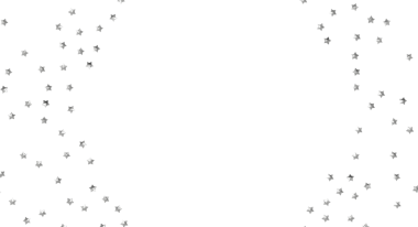 Gümüş Yıldızlar Dekorasyon ve Kutlama İçin Beyaz Arkaplana Dağıldı