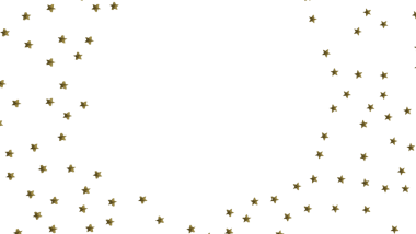 Beyaz arka planda altın yıldız konfetisi, şenlikli ve kutlama konsepti