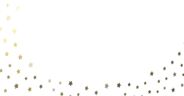 Beyaz arka planda altın yıldız konfetisi, şenlikli ve zarif tasarım