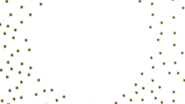 Kutlama ve Parti İçin Beyaz Arkaplanda Altın Yıldız Konfeti