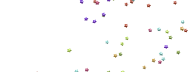 Kutlamalar, soyut ve şenlikli tasarım için renkli yıldız konfeti arka planı