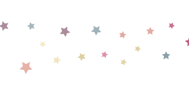 Tasarım elementleri için beyaz arkaplanda renkli yıldız desenleri